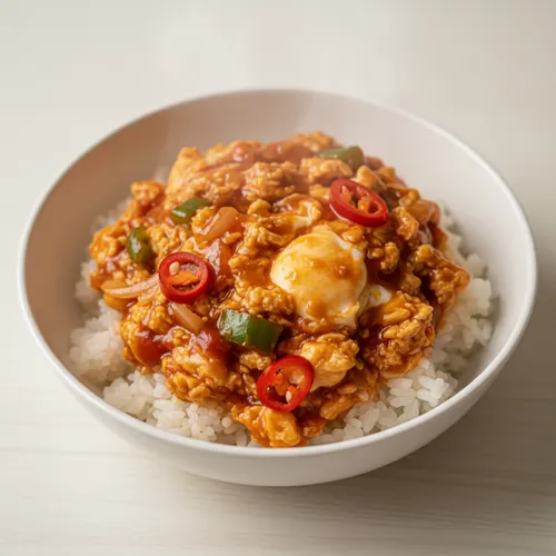ケチャップ卵ご飯