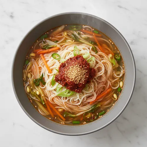 コンナムルククス(大豆もやしの冷やし麺)
