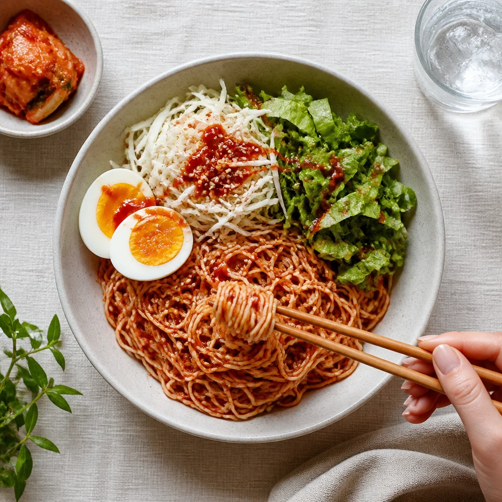 甘酸っぱいビビン麺