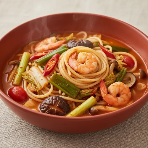 ワンパン パスタ チャンポン