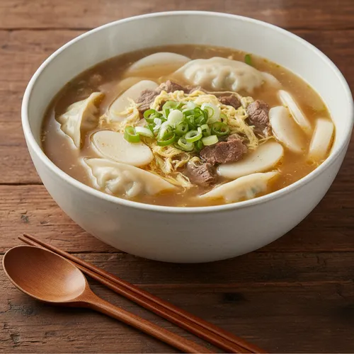 설날 떡만둣국