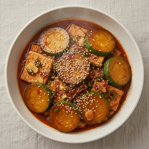 애호박 두부조림