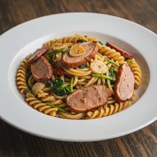 ソン・シギョンの鴨の燻製とニラのパスタ