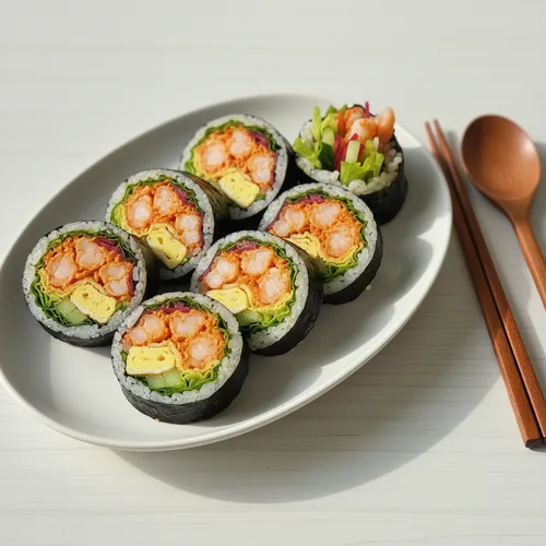 스리라차마요 새우 김밥