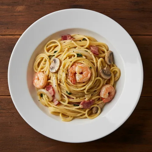 ワンパンクリームパスタ