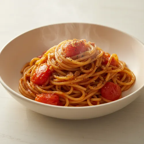リュ・スヨンの超簡単ワンパントマトパスタ