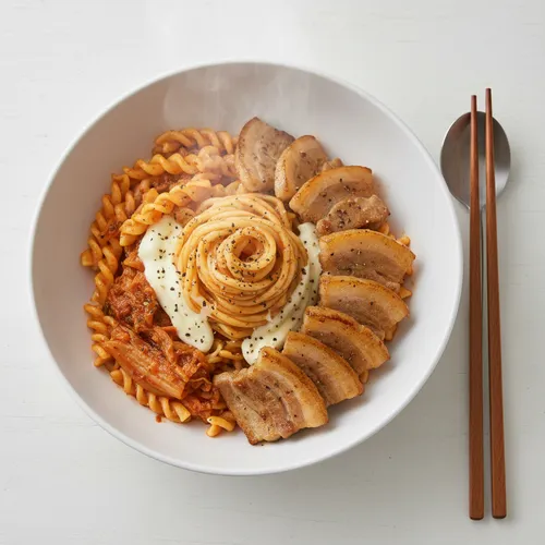 キムチカルビパスタ