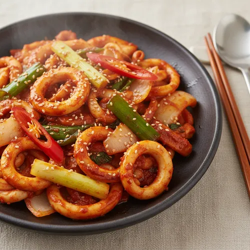 行列のできるタクシー食堂風イカ炒め