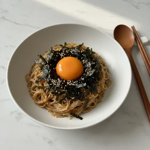 やせる!エゴマ油の醤油麺