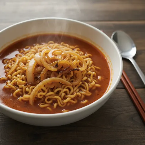 袋ラーメンで作るチャンポン