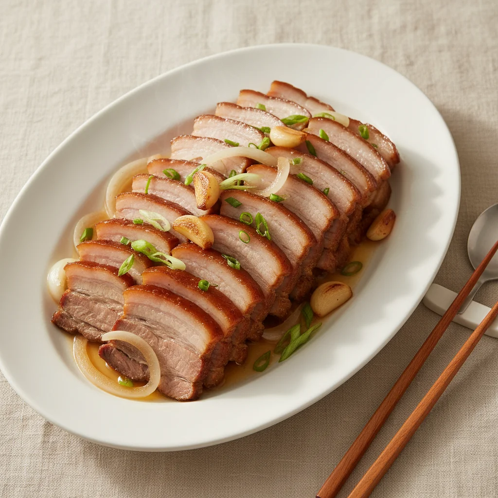 サムギョプサル スユク(豚バラ肉の煮込み)