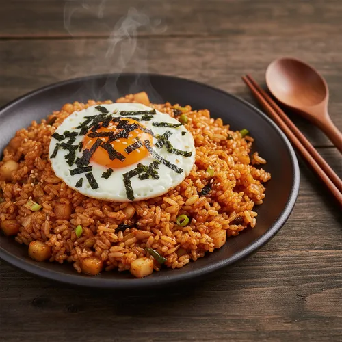有名焼肉店風カクテキ炒めご飯