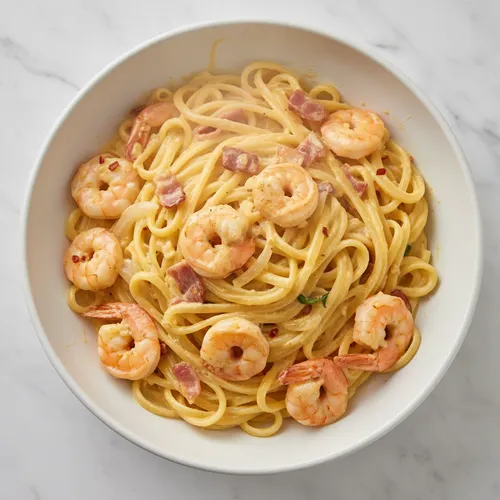 ワンパンクリームパスタ