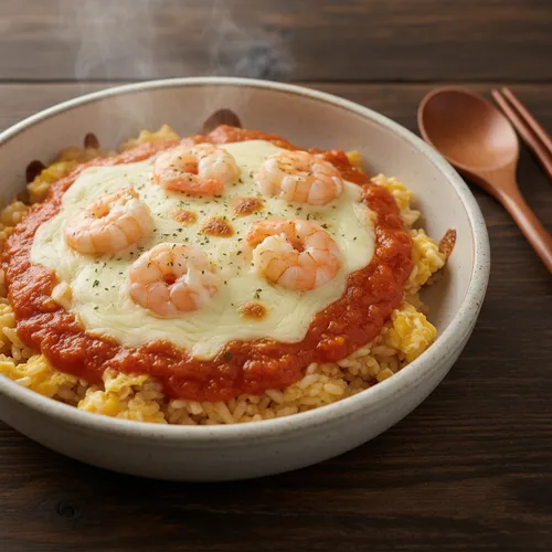 火を使わない卵チーズご飯