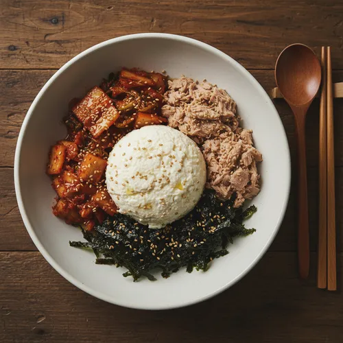 熟成キムチとツナの豆腐ダイエットボウル