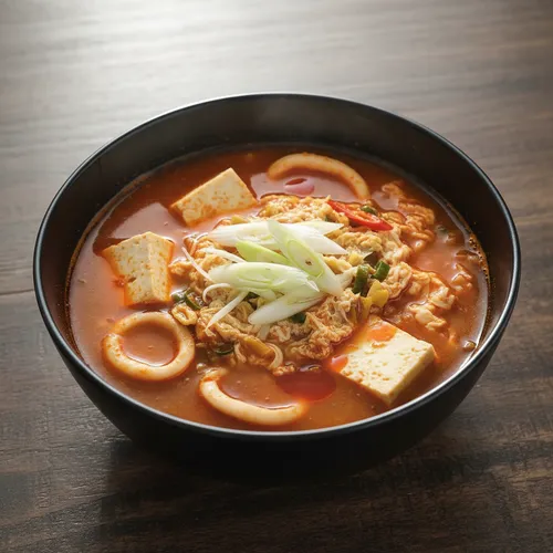 チェ・ガンロクシェフのイカチャンポン豆腐スープ