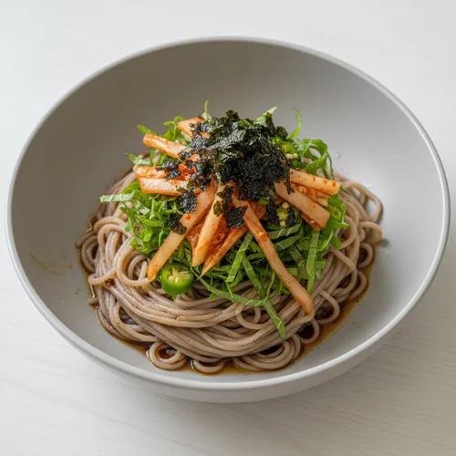 チャムソースで作る超簡単エゴマ油冷やしそば