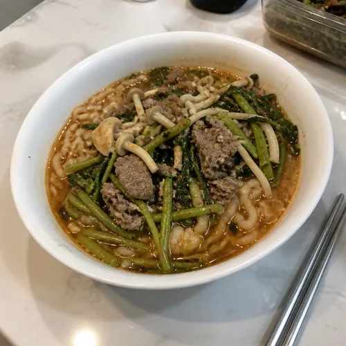5分で完成!カップ麺で作るトンチョンカルグクス