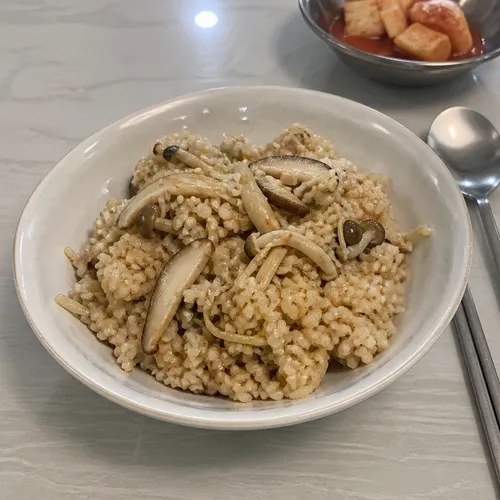 電子レンジ3分きのこご飯