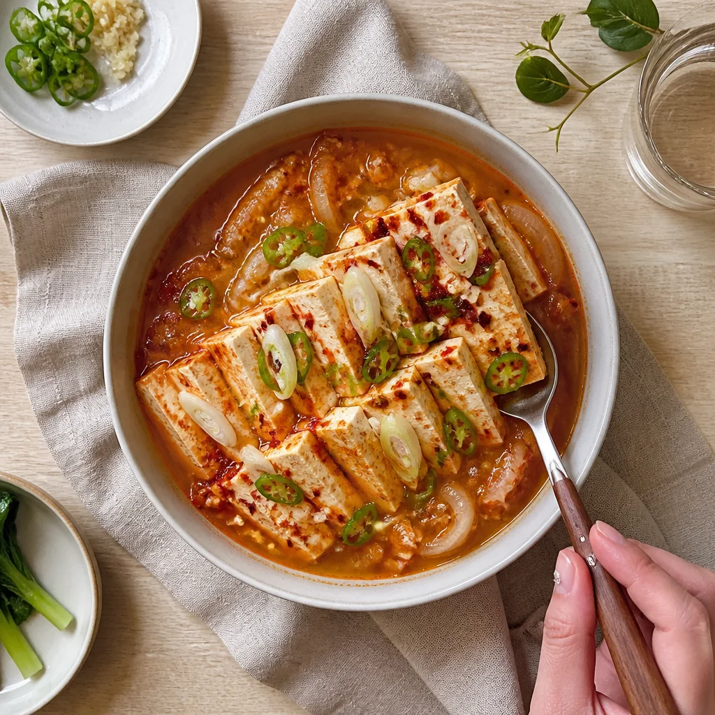 エビの塩辛と豆腐のチゲ
