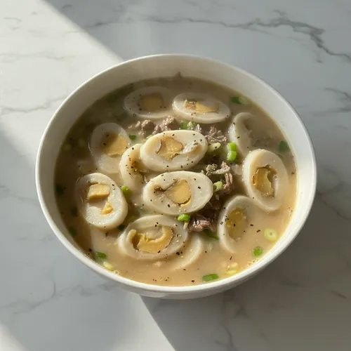 バムセントックク（栗入りそば粉餅スープ）