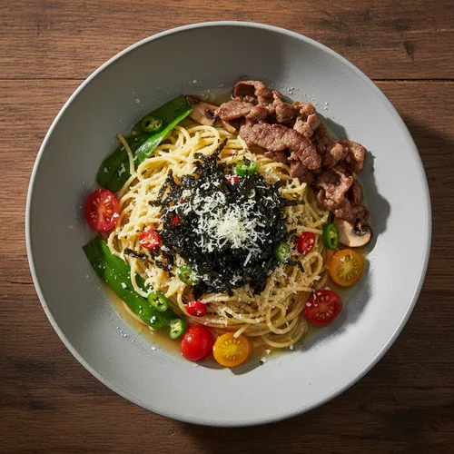 エゴマ油パスタ