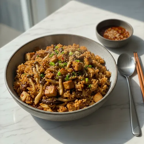 冷ご飯で作る絶品きのこチャーハン