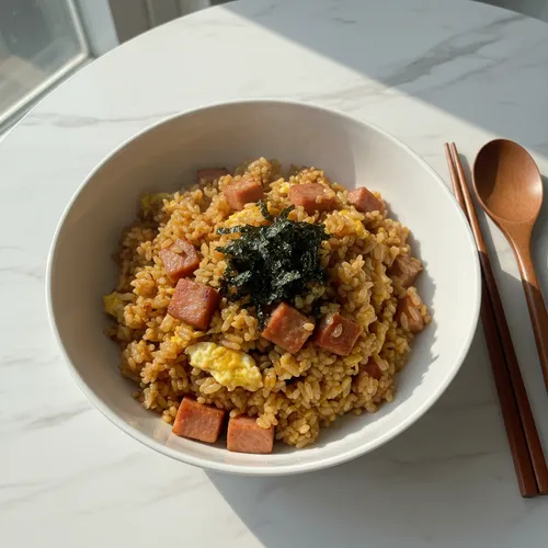 スパムと卵のチャーハン