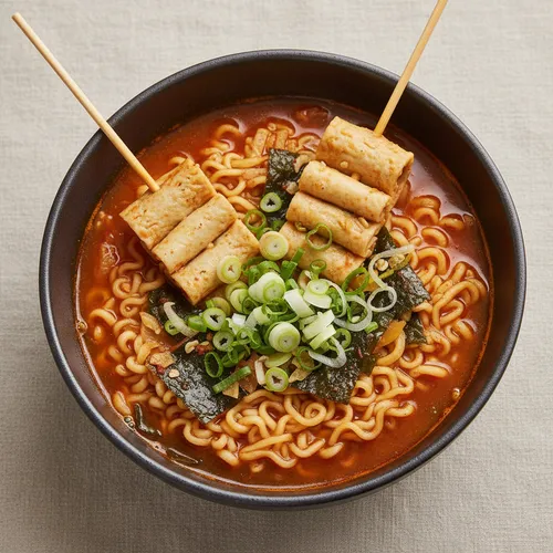 辛いさつま揚げスープ風ラーメン オグリラーメン