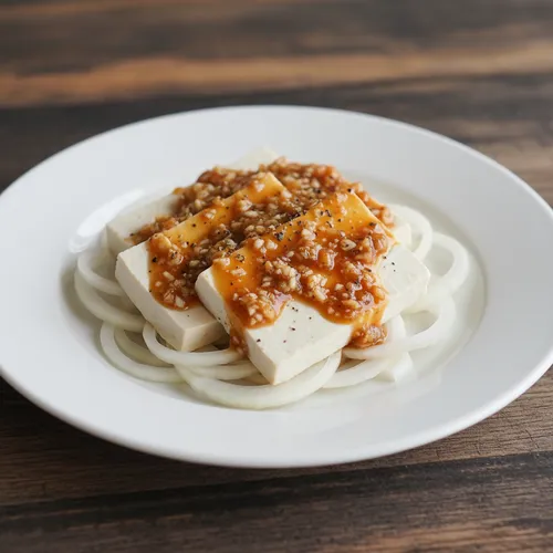 イ・ヨンボクシェフの豆腐玉ねぎ冷菜