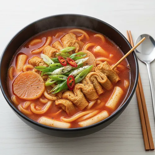 辛いさつま揚げうどん