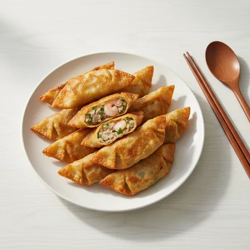 2回折り込みの丸ごとエビ餃子