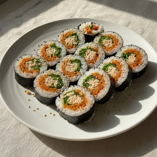 앉은자리에서 세줄 순삭! 초간단 묵은지참치김밥