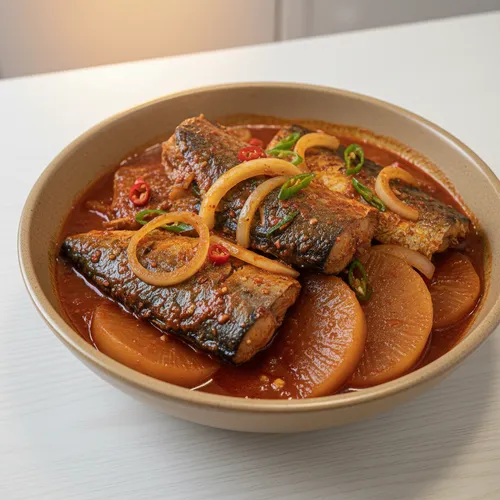 サバ大根の煮付け（食堂スタイル）