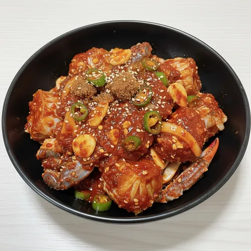 冷凍カットワタリガニのヤンニョム和え