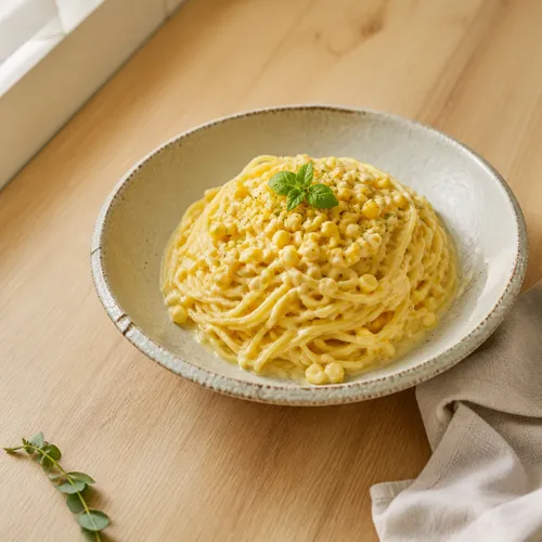 超甘トウモロコシの冷製パスタ
