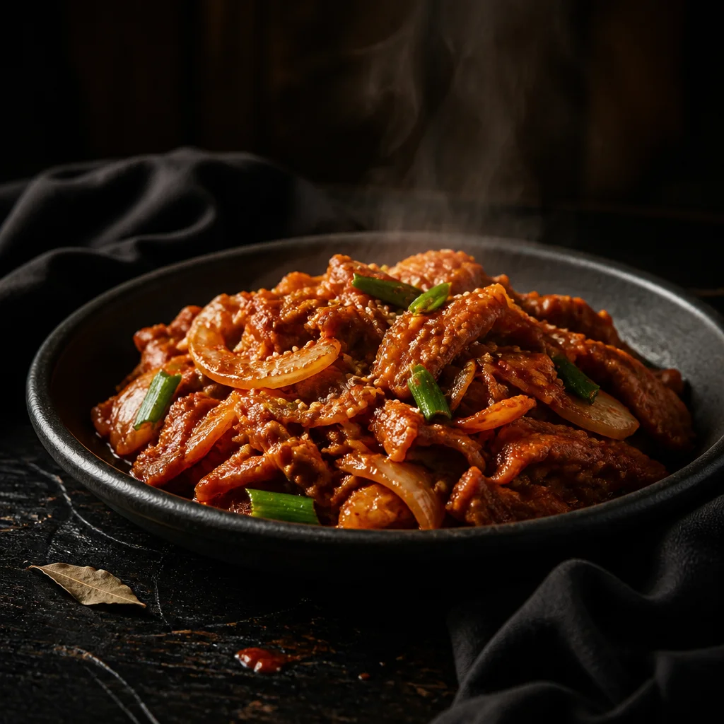 絶品キムチ豚肉炒め