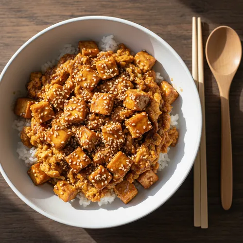 高タンパク豆腐卵丼