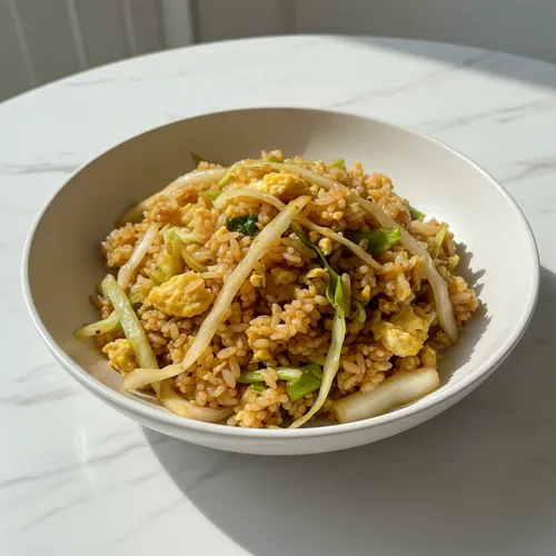 キャベツと卵のチャーハン