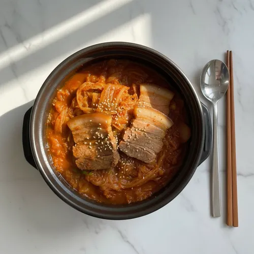 豚首肉キムチ蒸し