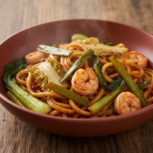 中毒性のある辛さ、上海パスタ