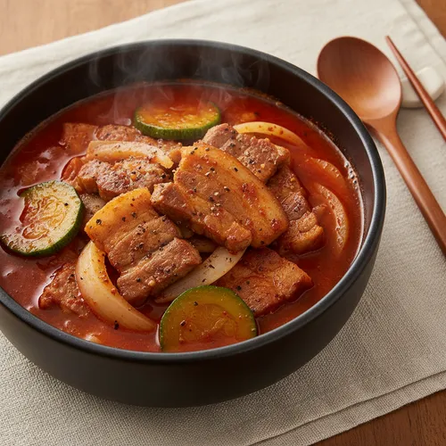 목살 고추장찌개