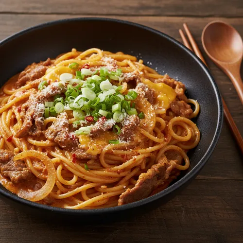 ワンパンで作るとろり濃厚スパイシークリームパスタ