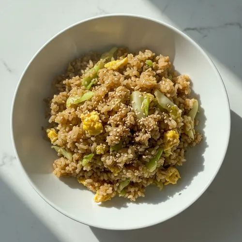 キャベツと卵のチャーハン