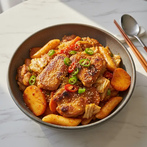 スープなし鶏肉炒め
