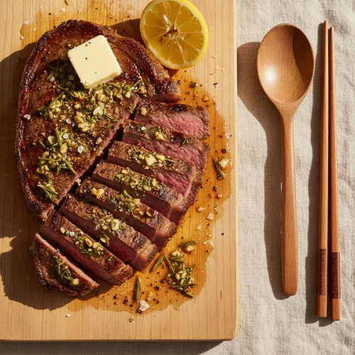 肉汁と風味を閉じ込めるボードソースステーキ