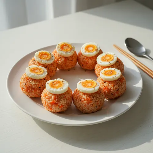 パク・ソルミのニンジンおにぎりとミニ目玉焼き