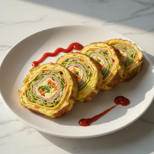 キャベツ卵チーズロール