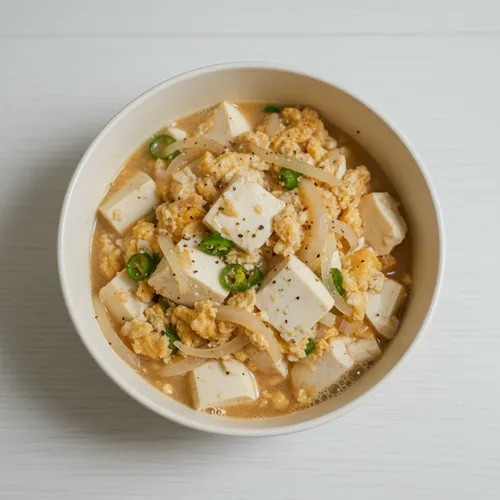 순두부 계란 덮밥