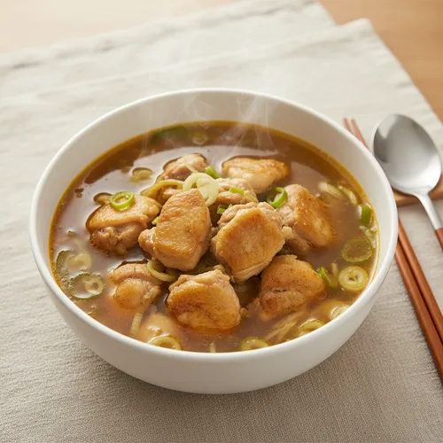 スンサルタクコムタン（骨なし鶏のスープ）